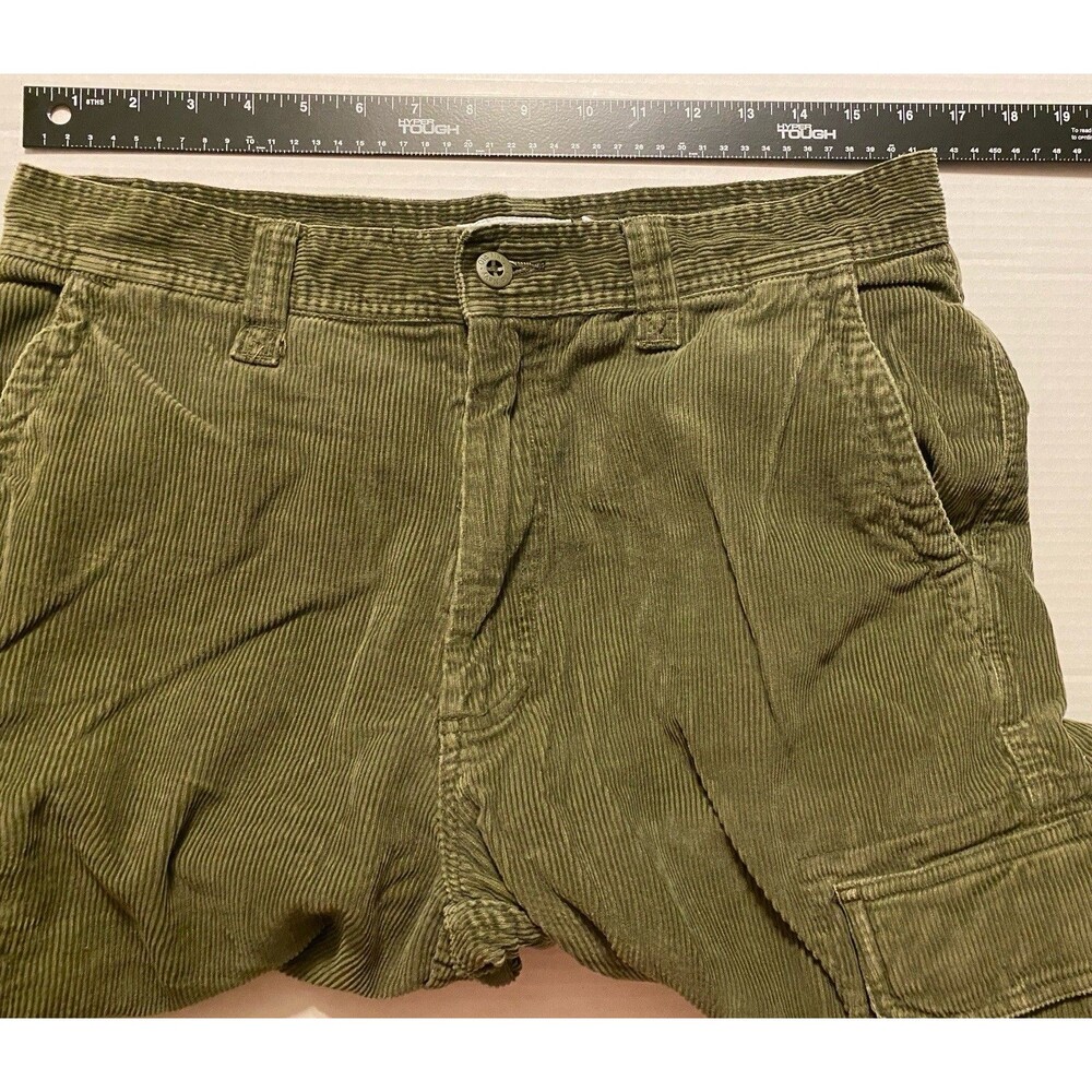 Vintage Old Navy Corduroy Cargo Pants Mens 32x31 Y2K 90s Baggy Skater Grunge - Picture 3 of 13